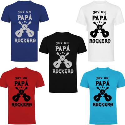 Conjunto Camisetas o Body Diseño «Papá Rockero» – Tienda Online Gemelitas