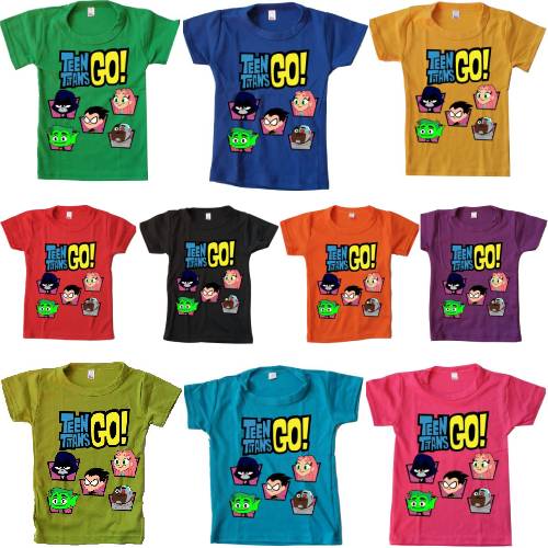 Camiseta Infantil M C O M L Diseno Jovenes Titanes En Accion Tienda Online Gemelitas - polera roblox niño