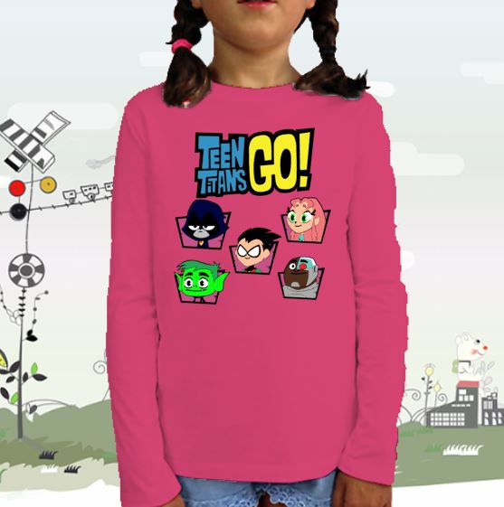 Camiseta Infantil M/C o M/L Diseño «Jóvenes Titanes en Acción» – Tienda  Online Gemelitas